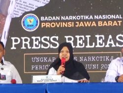 Ungkap Kasus Narkotika Periode April – Juni 2024, BNN Provinsi Jawa Barat Gelar Press Release Di Pangandaran
