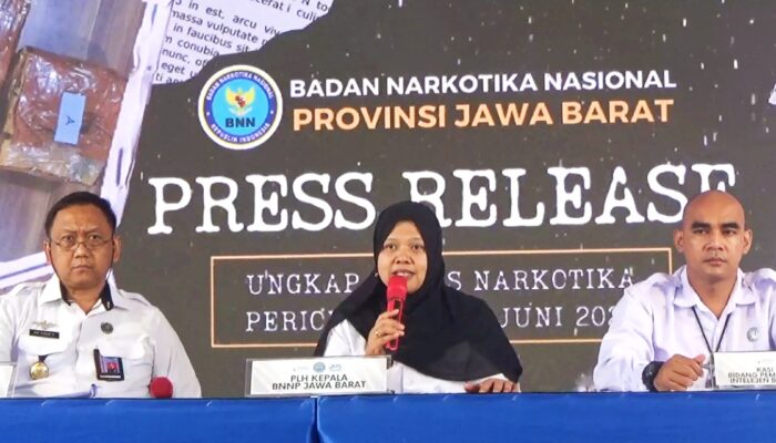 Ungkap Kasus Narkotika Periode April – Juni 2024, BNN Provinsi Jawa Barat Gelar Press Release Di Pangandaran
