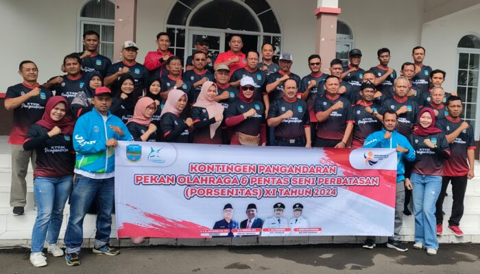 Kontingen Porsenitas Kunci Bersama Ke 11 Resmi Dilepas Bupati Pangandaran