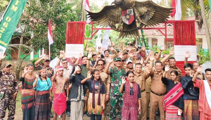Kampung Pancasila Desa Cintakarya Diresmikan Dandim Pangandaran