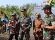 Dandim Pangandaran Tinjau Penyemaian Bibit Mangrove di Karang Tirta