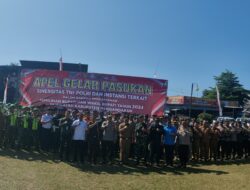Apel Gelar Pasukan Operasi Mantap Praja Menjelang Pilkada Pangandaran 2024