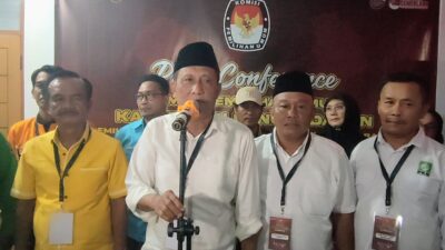 Paslon Hudang Daftar Calon Bupati dan Wakil Bupati Ke KPU Pangandaran