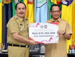 Pemda Pangandaran Raih Penghargaan Insentif Fiskal Pengendalian Inflasi Dari Kemendagri
