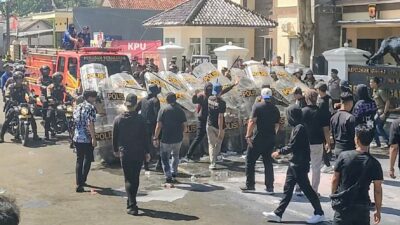 Polres Pangandaran Gelar Simulasi Kontijensi Sispamkota Jelang Pilkada 2024