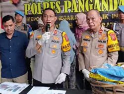 Konferensi Pers, Polres Pangandaran Amankan Ibu Buang Bayi di Dusun Karangnangka