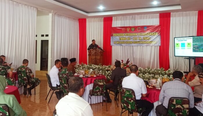 Paparan Persiapan Pelaksanaan TMMD Ke-123 Tahun 2025 di Wilayah Kodim 0625 Pangandaran