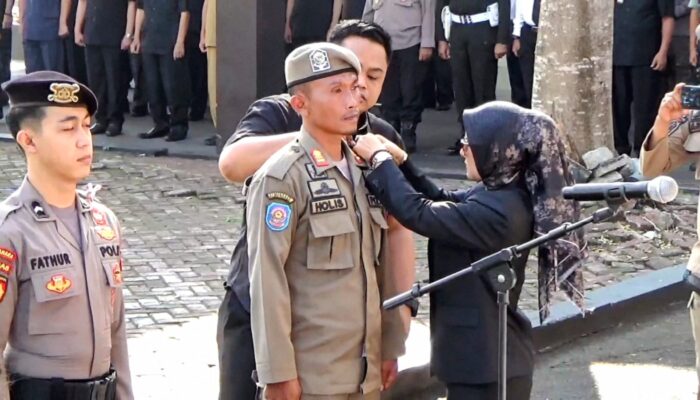 Bupati Pangandaran Pimpin Apel Kesiapsiagaan Satgas Pemberantasan Premanisme