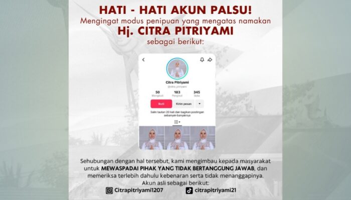 Waspada! Akun TikTok Palsu Mengatasnamakan Bupati Pangandaran