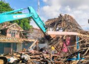 Proses Perataan Pasar Wisata Pangandaran,Rencananya Akan Dijadikan Lokasi Parkir