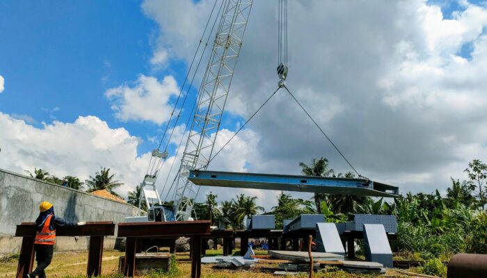 Pembangunan Jembatan Sodongkopo Kembali Dilanjutkan Setelah Sempat Mangkrak