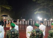 Pengukuhan Paskibraka Pangandaran Diguyur Hujan,Acara Berjalan Khidmat