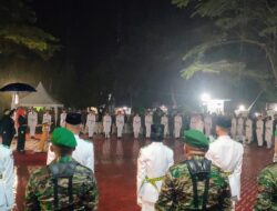 Pengukuhan Paskibraka Pangandaran Diguyur Hujan,Acara Berjalan Khidmat