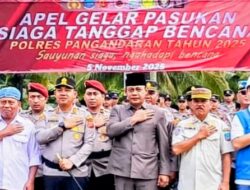 Ketua DPRD Pangandaran Hadiri Apel Gelar Pasukan Siaga Tanggap Bencana 2025
