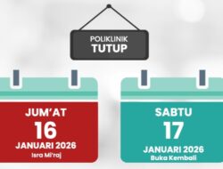 RSUD Pandega Pangandaran Umumkan Penyesuaian Jadwal Pelayanan Karena Libur Nasional 16 Januari 2026