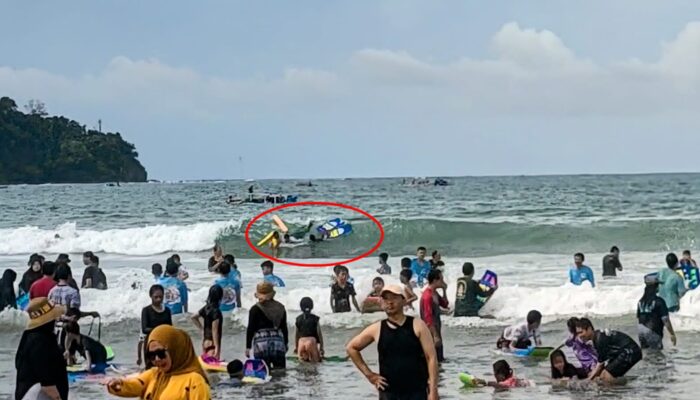 Aksi Heroik Lifeguard Balawista! Enam Wisatawan Nyaris Terseret Arus Pantai Barat Pangandaran