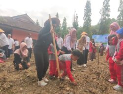 Disdikpora Pangandaran Tanam Bibit Jagung Serentak di Seluruh Sekolah