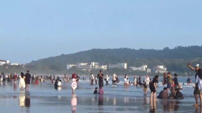 Lonjakan Wisatawan Pangandaran, Sabtu Pagi Tembus 22 Ribu Pengunjung