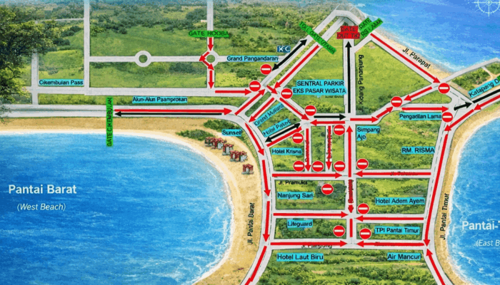 Rekayasa Lalulintas Di Kawasan Obyek Wisata Pantai Pangandaran Terbaru