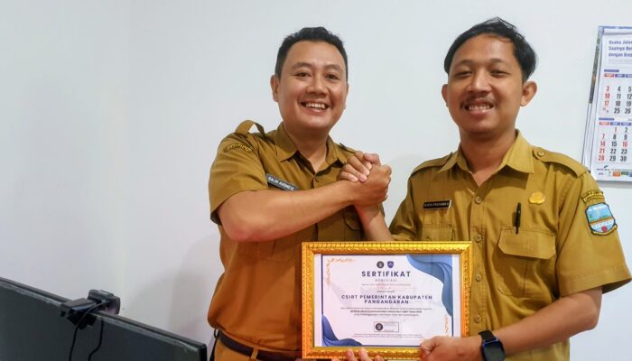 CSIRT Pangandaran Raih Apresiasi BSSN, Bukti Kesiapan Daerah Hadapi Ancaman Siber Nasional