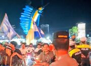 Pangandaran Jadi Lautan Biru, Bobotoh Tumpah Ruah Rayakan Persib Juara Tiga Musim Beruntun