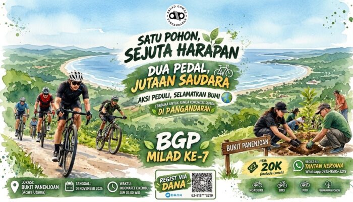 Satu Pohon Sejuta Harapan,Dua Pedal Jutaan Saudara